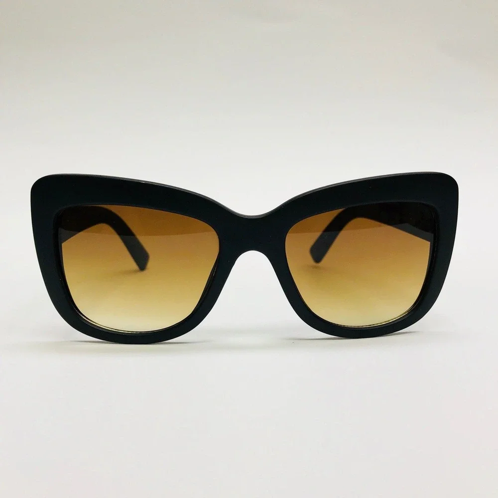 Cat Eye Sunglasses Women Fashion Oversized Shades Designer Style‎ Brown Lentes